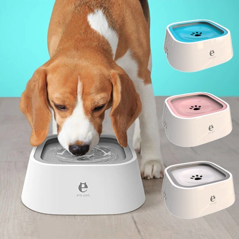Dog & Cat Anti-Overflow Plastic Water Bowl – Spill-Proof Pet Feeder